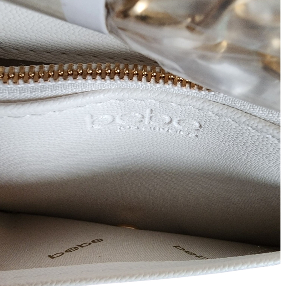 Bebe White Crossbody Bag NWT - Picture 7 of 12